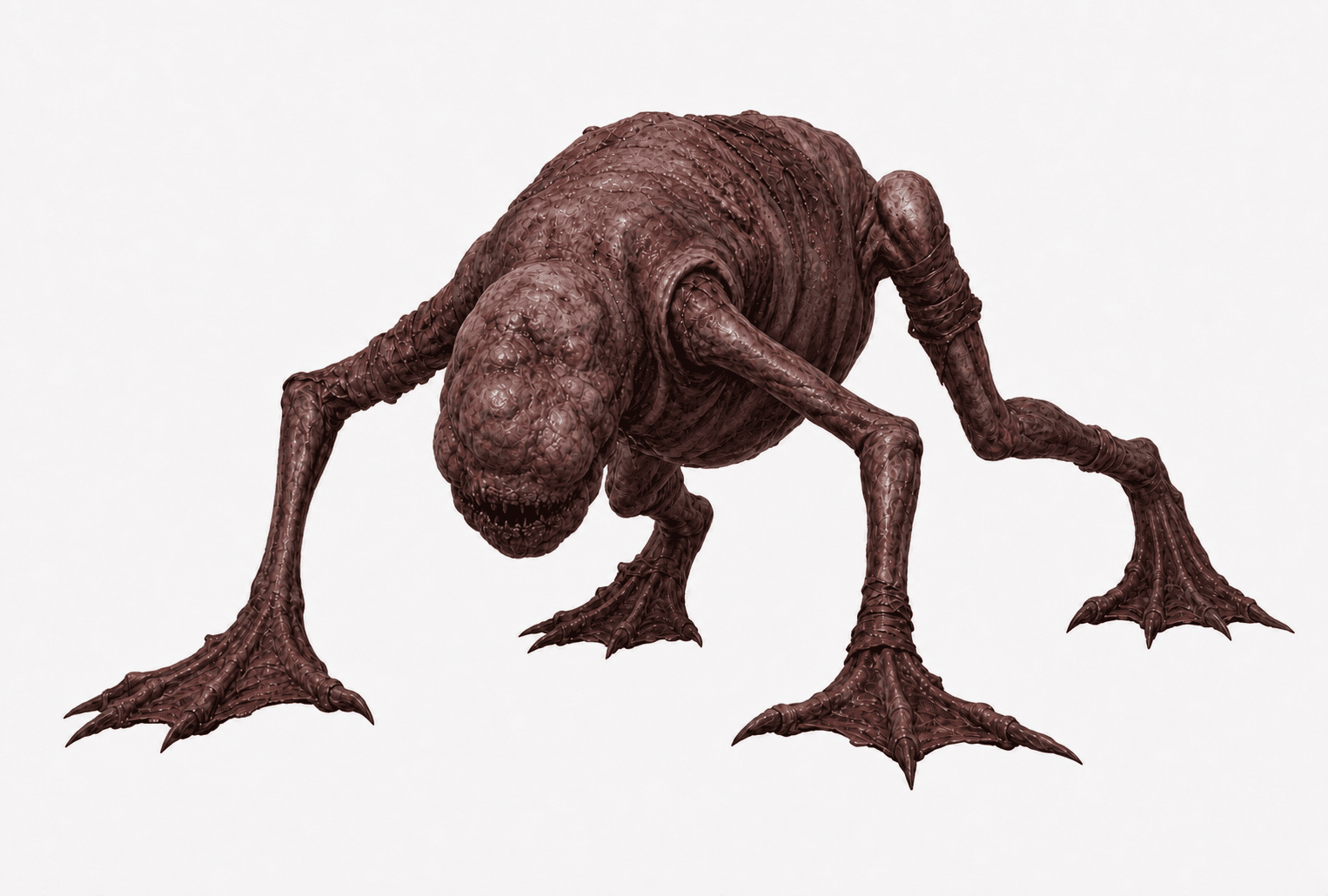 A crawling flesh creature from It Only Takes One Bullet